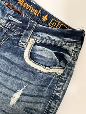 Rock Revival Betty Boot Distressed Embellished Jeans 27 thumbnail 6