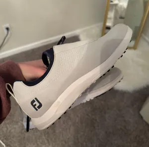 Women's FJ Leisure Spikeless Golf Shoes Gray/Blue thumbnail 3