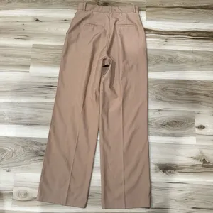 Zara Tan Straight Leg Pants Women’s Medium thumbnail 5