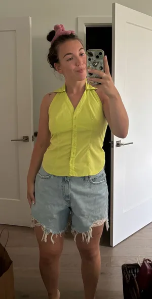 Halter Summer Top Yellow thumbnail 1