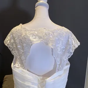 Women’s Chiffon Wedding Dress Corset Back Size 16 NWOT thumbnail 8