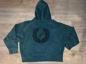 Victoria’s Secret PINK Christmas Green super soft hoodie M thumbnail 1