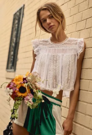 Free People Sun Drenched Blouse thumbnail 1