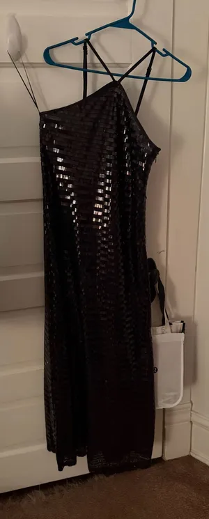 Black sequin maxi dress Dillard’s thumbnail 1