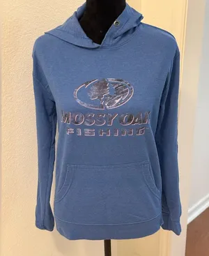 Mossy Oak Fishing Blue Pullover Hoodie thumbnail 1