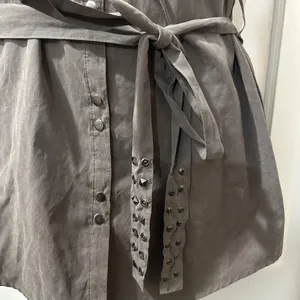 Ya Los Angeles Grey Studded Shirt‎ Dress in S thumbnail 2