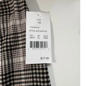 Eyeshadow Pink Brown Plaid Mini Skirt Womens‎ 10 NWT Dark Academia Preppy thumbnail 3