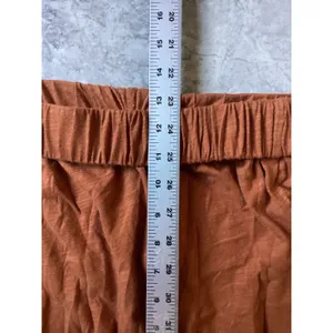 Intimately Free People Rust Terracotta Cotton Slub Harem Pants Small SP thumbnail 3