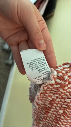 American Eagle Orange Striped Top thumbnail 6