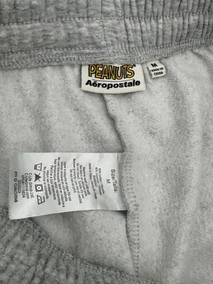 Aeropostale Peanuts Snoopy Christmas Graphic Jogger Sweatpants Heather Gray Size thumbnail 6