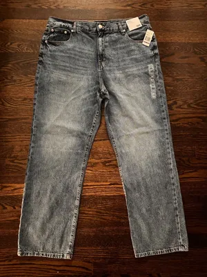 Aeropostale 90s Baggy Jeans‎ Womens 18R Blue High Rise Non Stretch Cotton Denim thumbnail 1