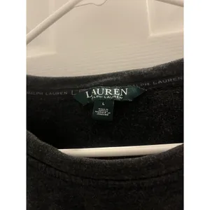 Lauren Ralph Lauren LRL Green Label Grey 100% Cotton Zip Pocket Sweatshirt. L thumbnail 2