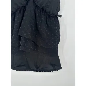 Spirit Halloween Corset Tank Top Black Mesh Lace Medium Witchy Goth Costume Sexy thumbnail 3