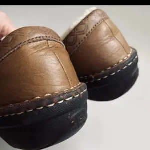 UGG Bettey 1928 Shearling Lined Brown Leather Tan Slip-On Shoes Size 7 thumbnail 9