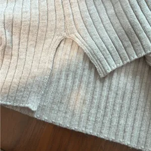 89th & Madison Cream Ribbed Fitted Tank Top thumbnail 9
