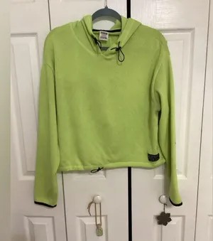 PINK Victoria's Secret Neon Green Hoodie thumbnail 1