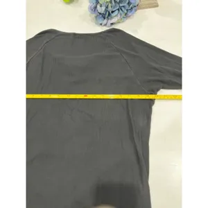 Brandy Melville Ribbed‎ Long Sleeve Top Henley Neckline Casual One Size thumbnail 6