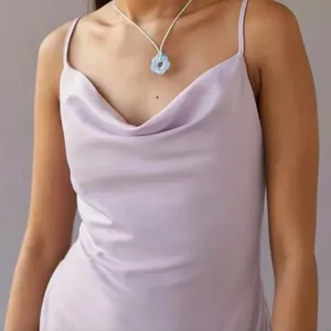 Urban Outfitters Lilac Satin Cowl Neck Slip Mini Dress thumbnail 4