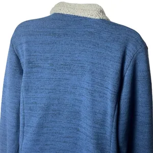 Kuhl Blue Quarter Zip Mock Neck Sherpa Lined Fleece Pullover Cabincore‎ Hiking L thumbnail 7