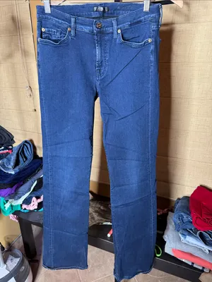7 For All Mankind The Skinny Bootcut Jeans Size 31 Dark Wash Stretch Denim thumbnail 2