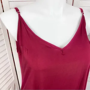 Zanzea‎ Maxi Slip Dress Maroon Red 12 Sleeveless thumbnail 5