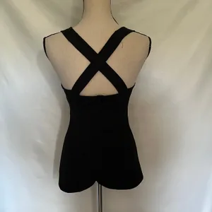 The Impeccable Pig Y2K Plunge Womens omper Sz S Strappy Resort Cross Back Club thumbnail 4