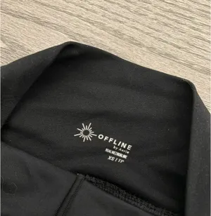 OFFLINE by Aerie Black Pleated Tennis Skirt thumbnail 4