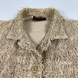 Kindred Spirit Jacket Womens Medium Textured‎ Cotton Handwoven Guatemala Boho thumbnail 2