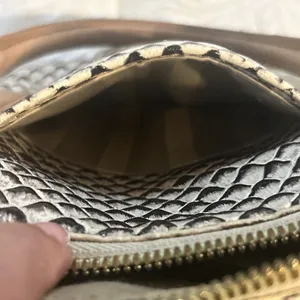 Brahmin Vivian Onyx Java Snake Leather Dome Satchel Bag Rare thumbnail 9