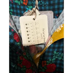 Matilda Jane Fa La La Green Blue Gingham Shirt Dress Belted Sz S‎ thumbnail 11