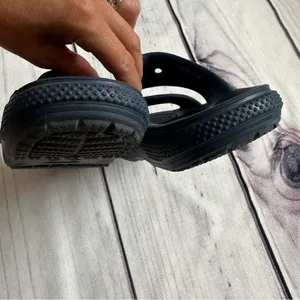 Crocs‎ Classic Unisex Navy Blue Slide Foam Cushion Footbed Women's 6 Men/Youth 4 thumbnail 9