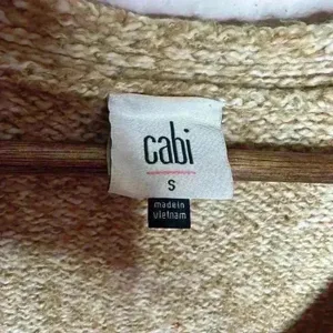 Cabi Tilt Cardigan Sweater Style 3886 Gray Camel Sz Small thumbnail 5