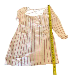 NWT ASOS DESIGN x MILLIE halter neck‎ blazer mini dress in stripe print White thumbnail 15