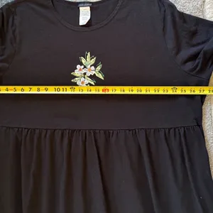 VTG Copa Cabana 3X South Beach Tropical Maxi Dress‎ Palm Tree USA Art to Wear thumbnail 9