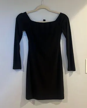 windsor black long sleeve dress size small thumbnail 1