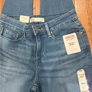 Levi's Signature by Levi Strauss Blue Skinny Jeans thumbnail 2