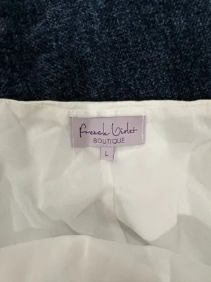 Boutique White linen mini dress thumbnail 2