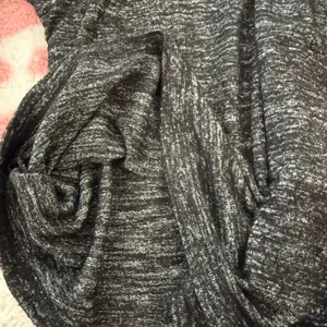 Banana Republic Y2K Charcoal Marl Off Shoulder Sweater Top XS ✨ Cozy Soft Girl thumbnail 6