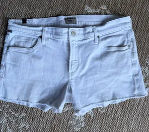 Citizens Of Humanity White Denim Cutoff Shorts thumbnail 1