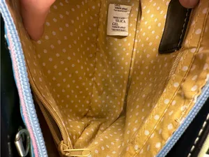 3piece Vintage kate spade Multicolor Stripe Tote w/ Wallet and checkbook holder thumbnail 4