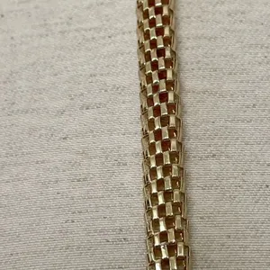 Long gold tone thick chain necklace thumbnail 2