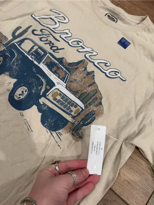 NWT Ford Bronco Western Casual 100% Cotton Graphic Tee | Women’s Size Large thumbnail 2
