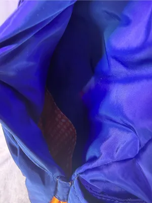 Baggallini Royal Blue Nylon Drawstring Backpack with Yellow Accent thumbnail 7
