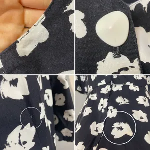 Vintage‎ Dress Floral Party Puffed Sleeves 1980s Flared Skirt Princess Seams thumbnail 8