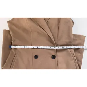 Dorothy Perkins Petite Sleeveless Blazer Dress Camel Tan Double Breasted US‎ 4 thumbnail 5