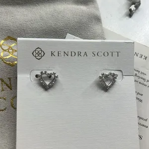Kendra Scott Silver Heart Earrings thumbnail 3