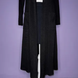NEW LuLaRoe Long Black Open Front Cardigan thumbnail 5