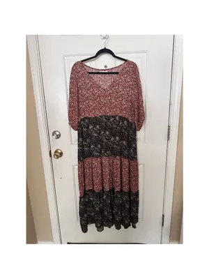 Natural Life Dress Women’s M Floral Tiered Maxi Boho‎ Prarie Cottage Core thumbnail 12