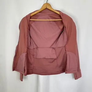 Fabletics Rosalia‎ Performance Full Zip Athletic Thumbholes Mauve Pink Small thumbnail 9