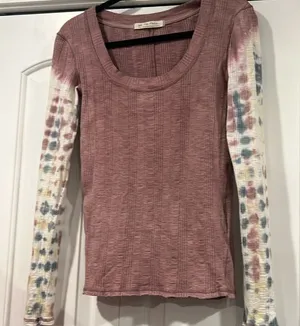 Free People We The Free Big Sur Tie Dye Long Sleeve‎ T-shirt S thumbnail 1